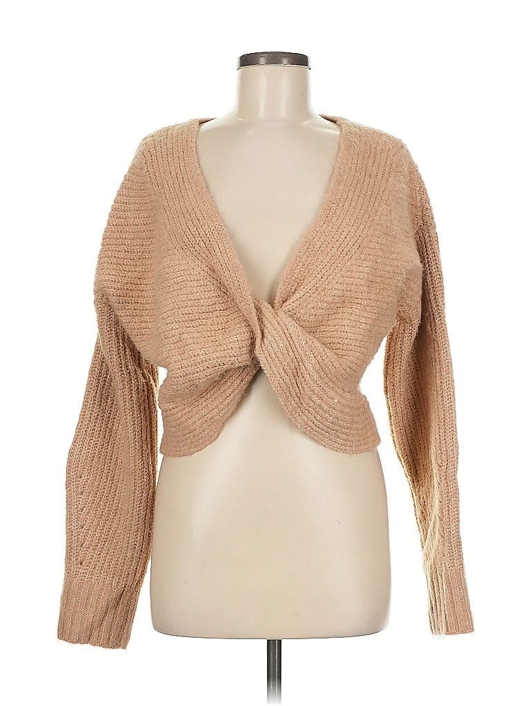 Pre-owned Wayf Cardigan Sweater In Brown