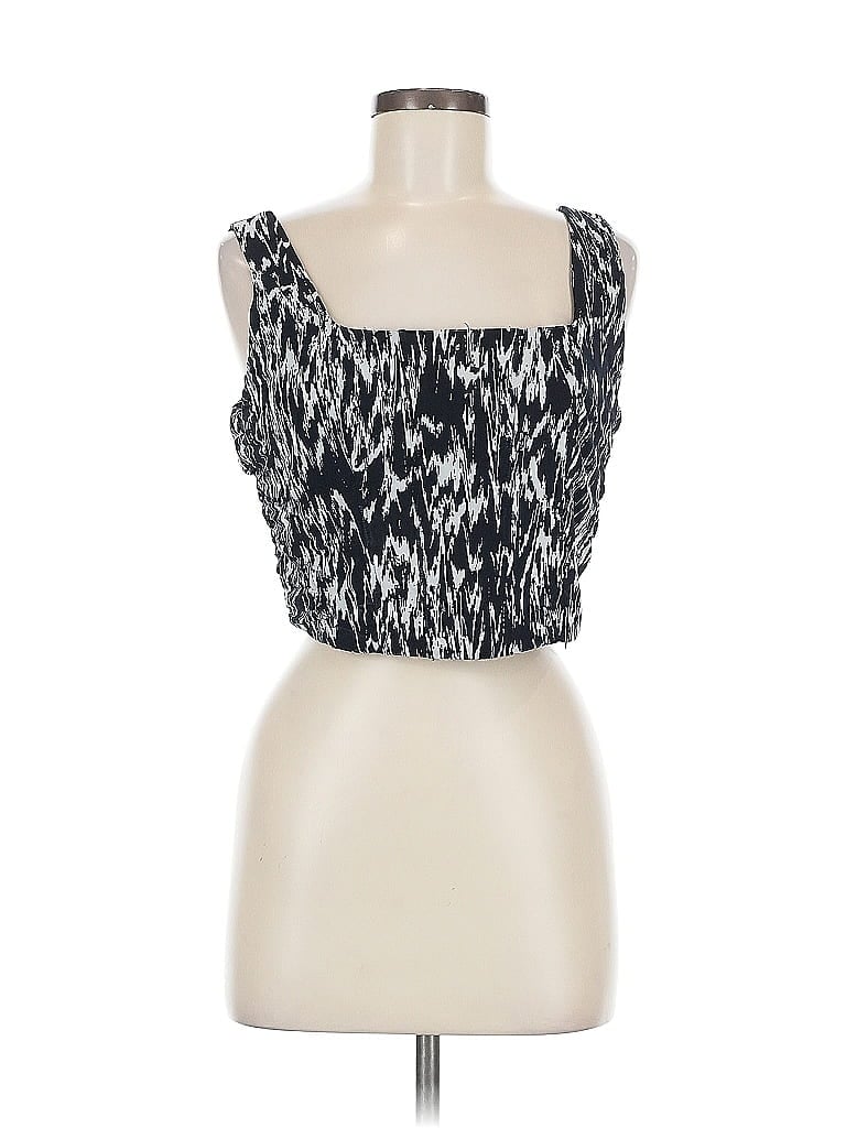 Pre-owned House Of Harlow 1960 Sleeveless Blouse In Black