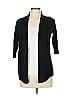 Notations 100% Acrylic Black Cardigan Size L (petite) - photo 1