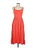 Every Solid Orange Casual Dress Size M - photo 1
