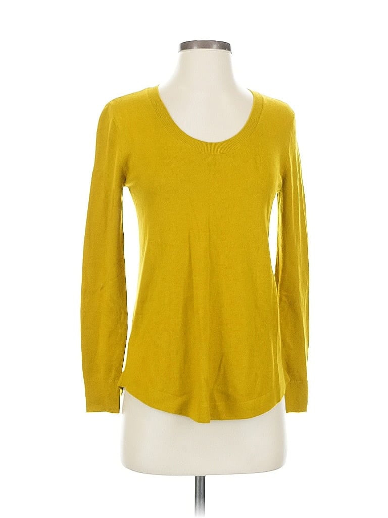 Pre-owned Ann Taylor Loft Pullover Sweater In Yellow