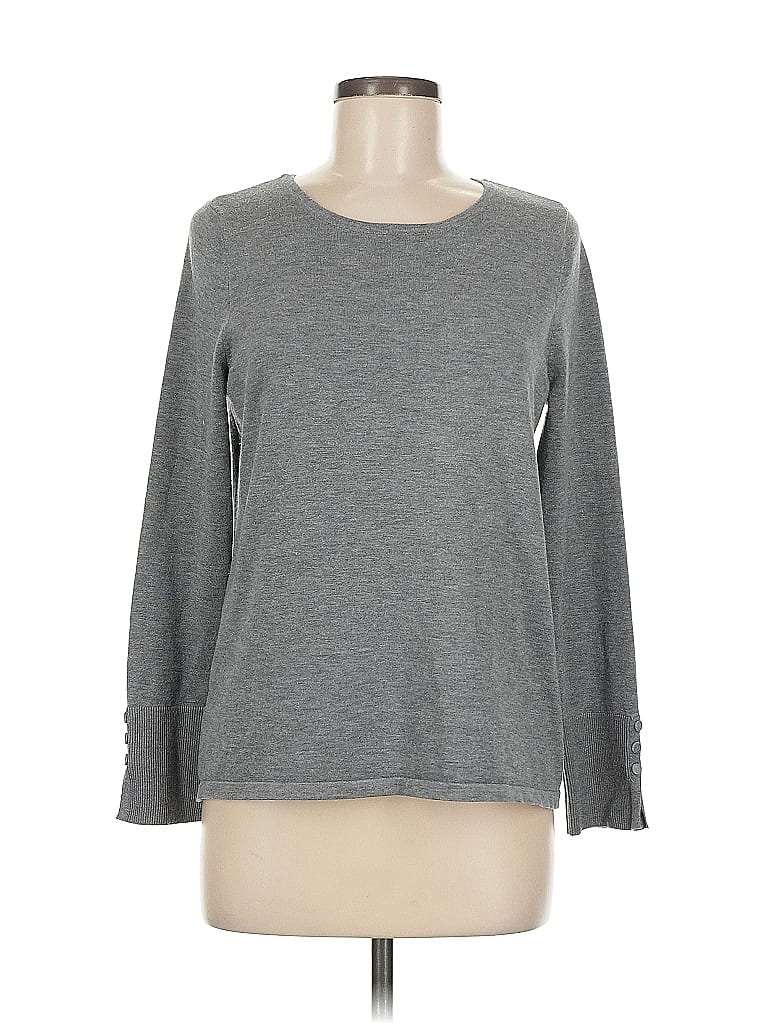 Pre-owned Chico's Sweatshirt In Gray
