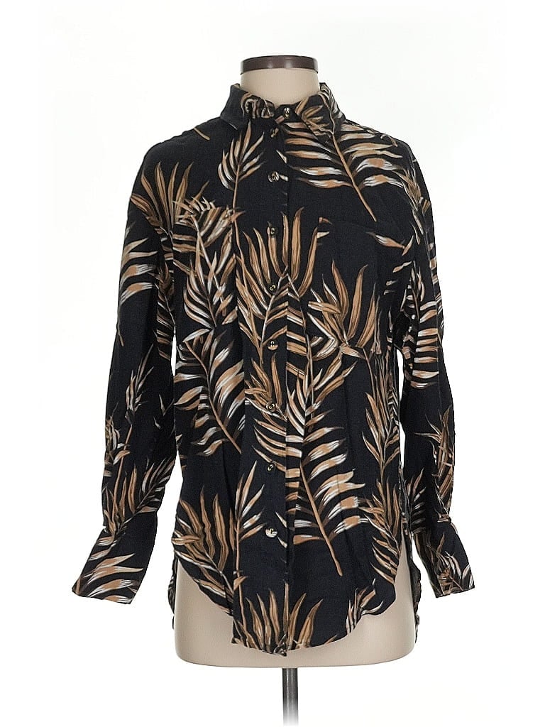 Pre-owned J By Joie Long Sleeve Blouse In Black
