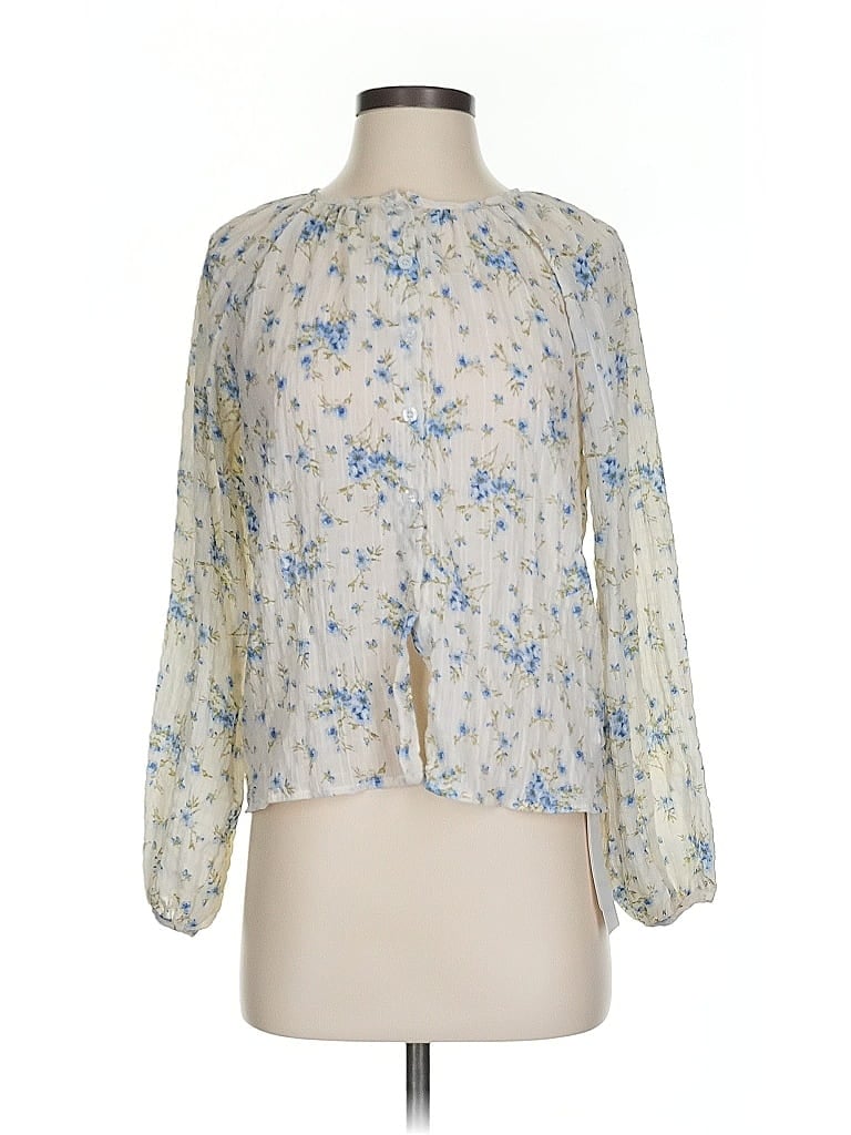 Dazy 3/4 Sleeve Blouse In White