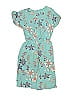 Jessica Simpson Floral Teal Green Romper Size 5 - photo 2