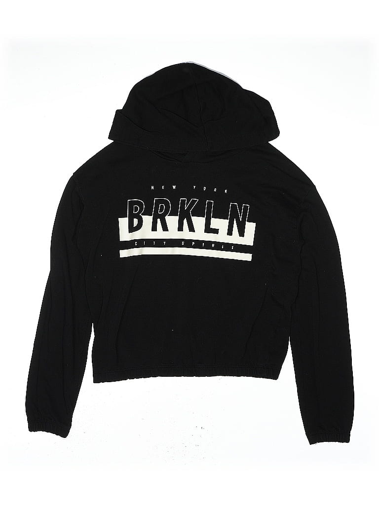 Pre-owned H&m Kids' Pullover Hoodie In Black