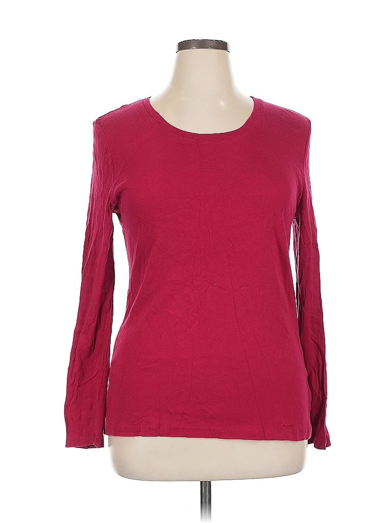 Pre-owned Gap Outlet Long Sleeve T-shirt In Burgundy