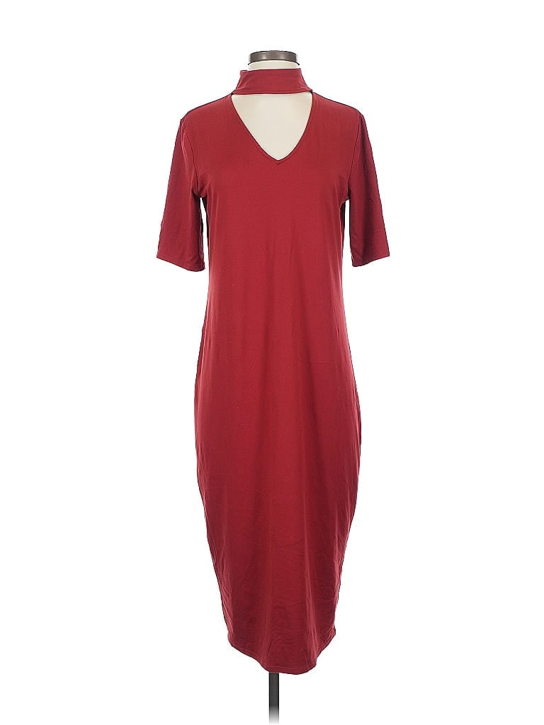 GILLI Pre-owned Casual Dress In Burgundy