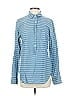 J.Crew 100% Cotton Stripes Blue Long Sleeve Blouse Size 6 - photo 1