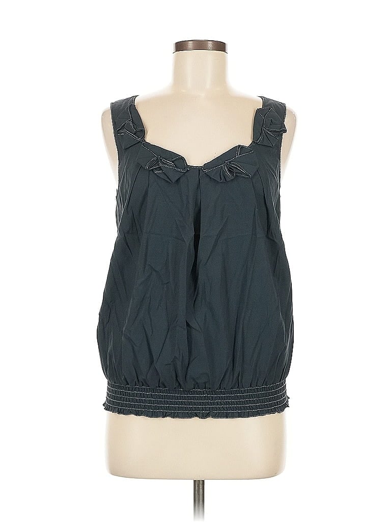 Pre-owned Leon Max Sleeveless Blouse In Blue