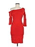 Trina Turk Solid Red Cocktail Dress Size 4 - photo 1