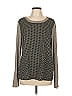 Le Lis Chevron-herringbone Gray Pullover Sweater Size M - photo 1