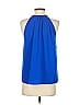 Cremieux 100% Polyester Blue Sleeveless Blouse Size XS - photo 2