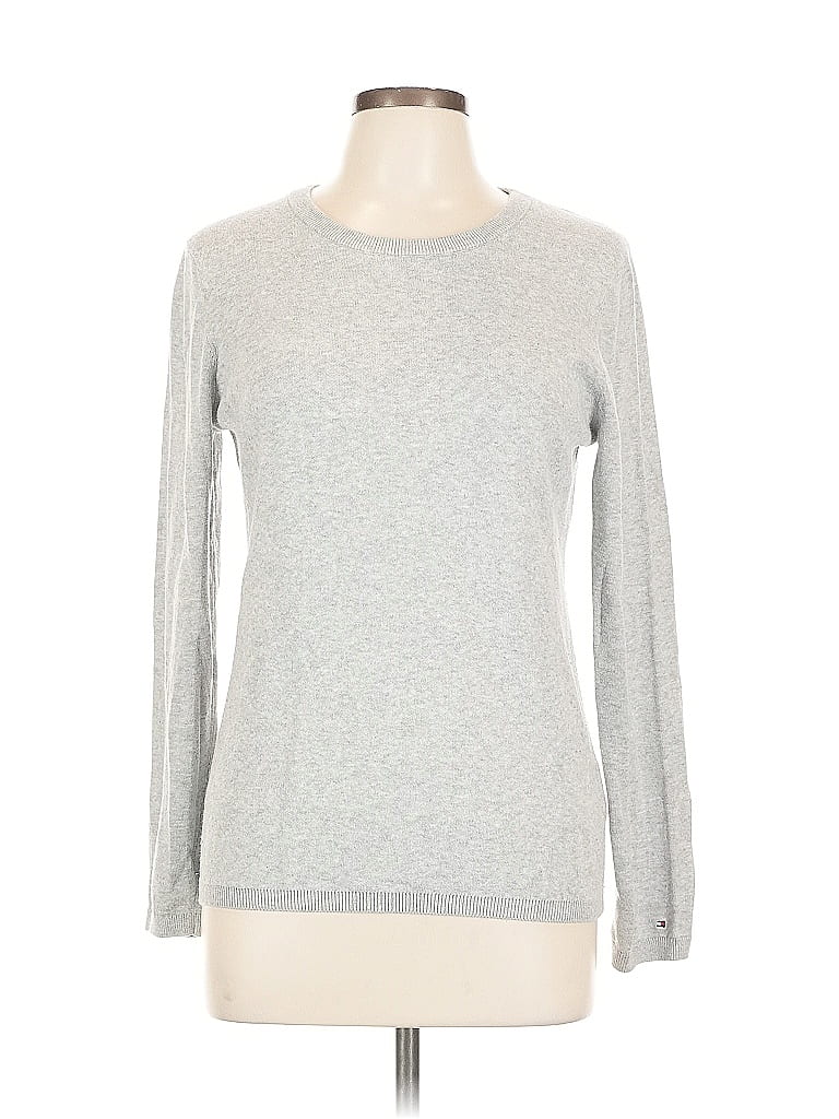 Pre-owned Tommy Hilfiger Long Sleeve T-shirt In Silver