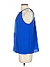 Cremieux 100% Polyester Blue Sleeveless Blouse Size XS - photo 5