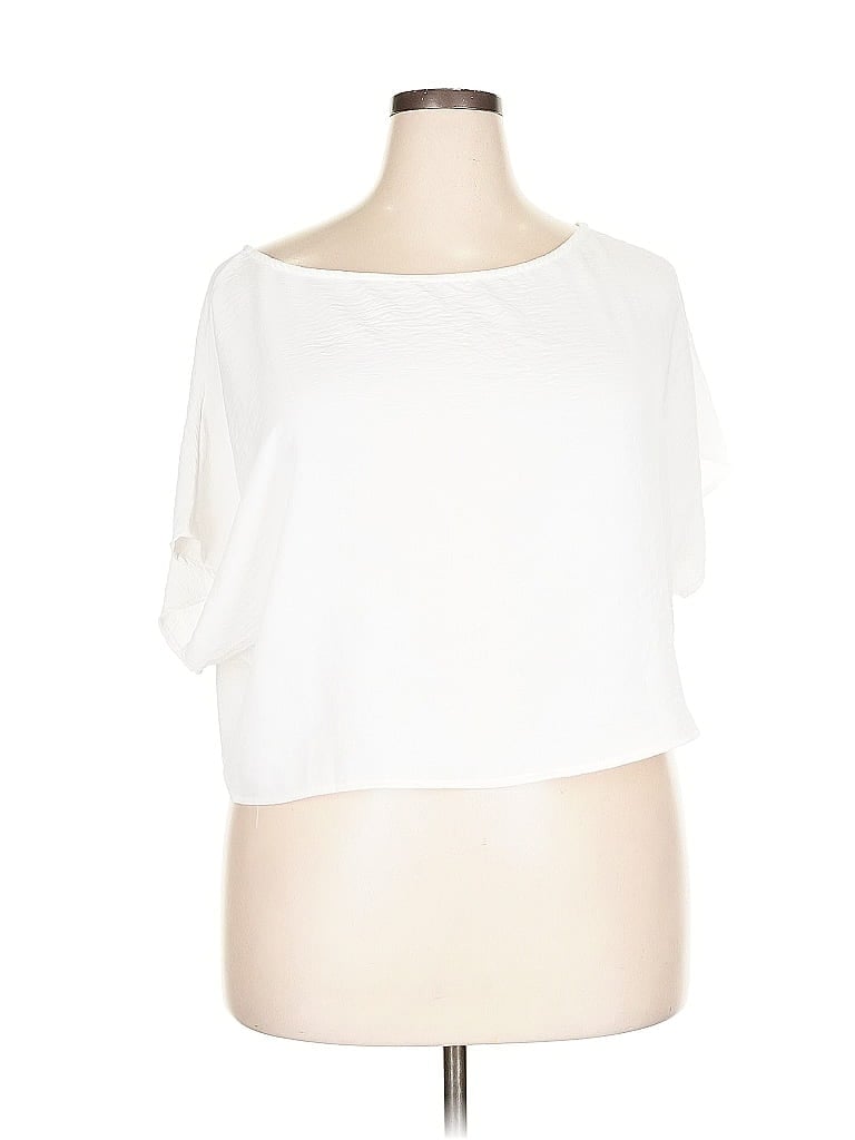 Pre-owned Assorted Brands 3/4 Sleeve T-shirt In White