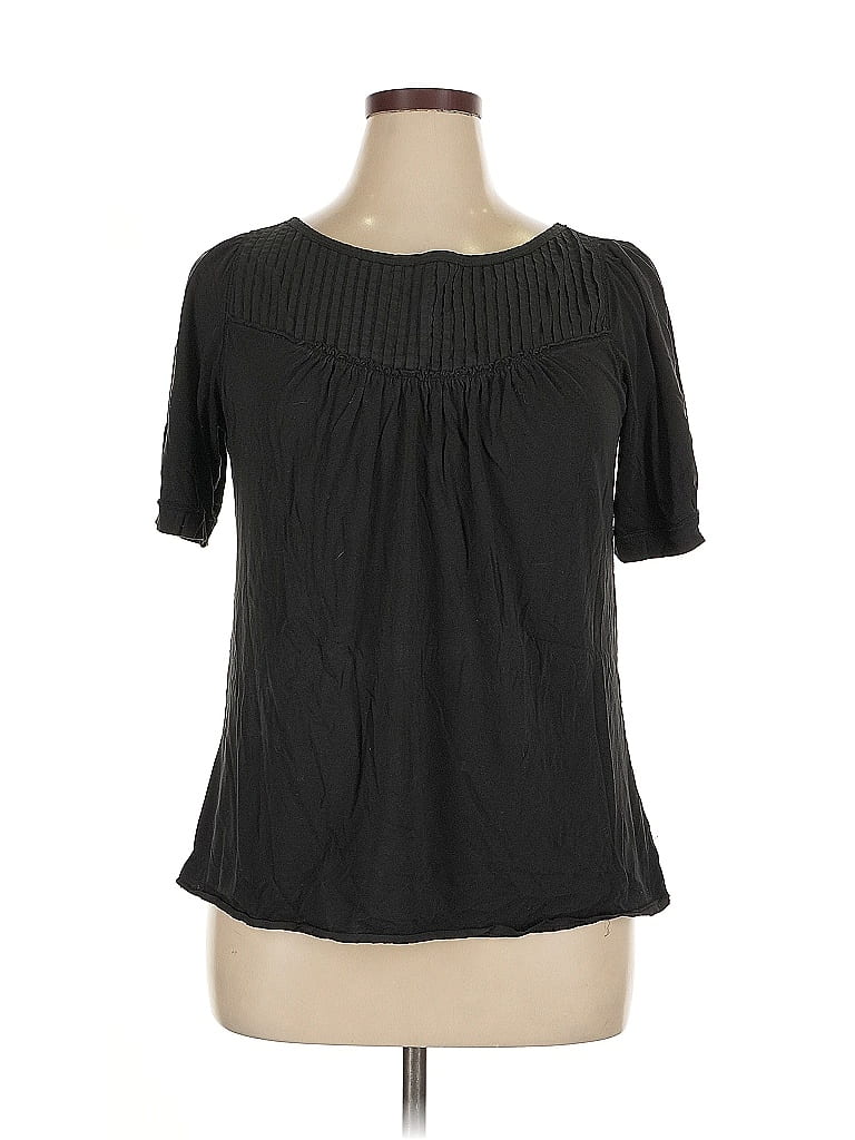 ANN TAYLOR LOFT Pre-owned Short Sleeve Blouse In Black