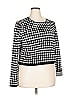 Per Se By Carlisle Houndstooth Black Pullover Sweater Size XXL - photo 1