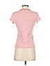 Ann Taylor LOFT 100% Cotton Stripes Pink Short Sleeve T-Shirt Size S - photo 2