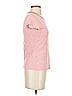 Ann Taylor LOFT 100% Cotton Stripes Pink Short Sleeve T-Shirt Size S - photo 3
