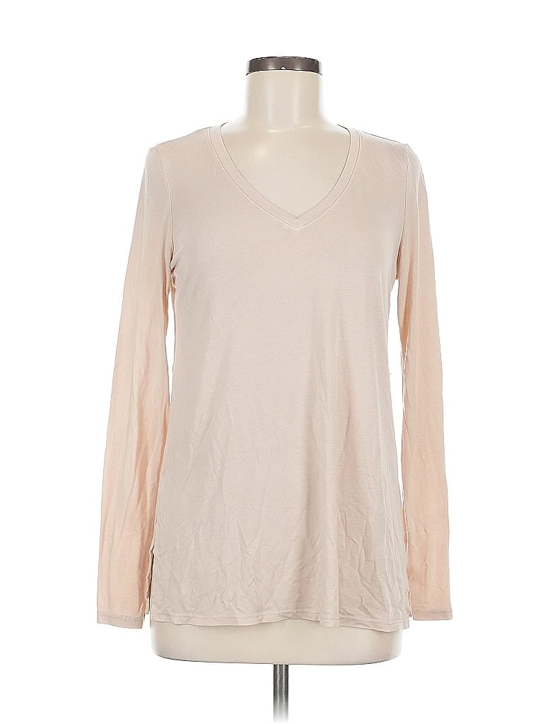 Pre-owned Michael Stars Long Sleeve T-shirt In Brown