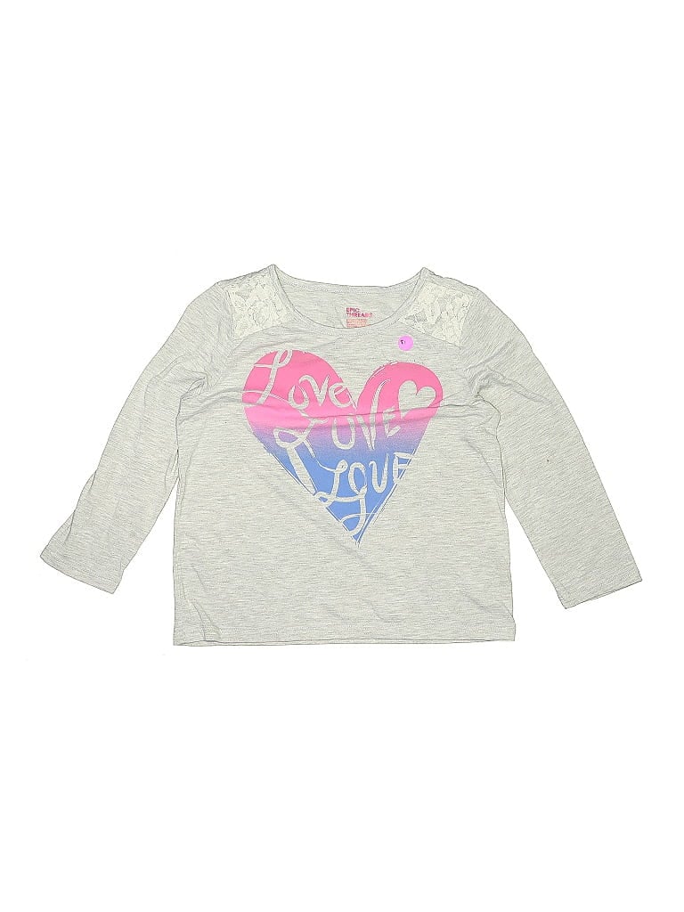 Pre-owned Epic Threads Kids' Long Sleeve T-shirt In Gray
