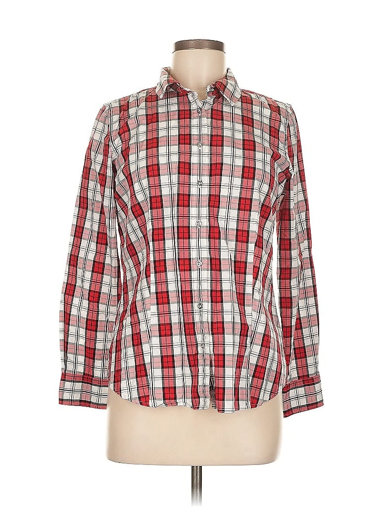 Click to view more detailed imagery on our partner's website Pre-owned Talbots Long Sleeve Button Down Shirt In Red