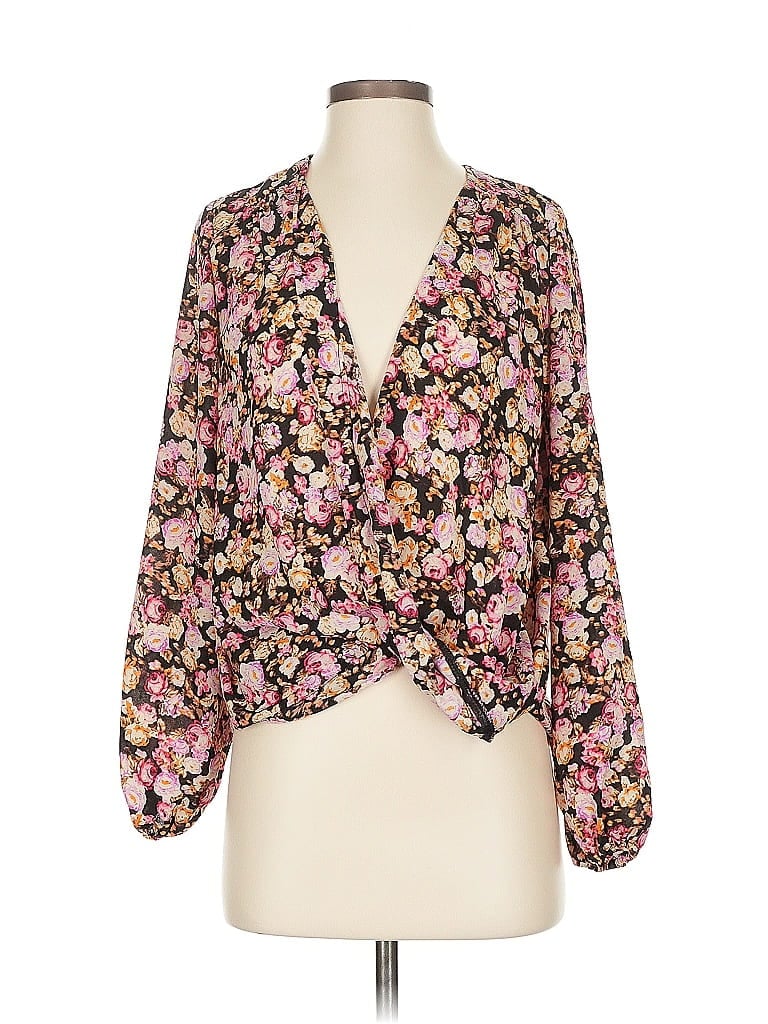 Pre-owned T Tahari Long Sleeve Blouse In Pink