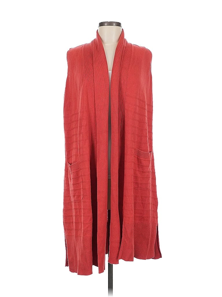 ISAAC MIZRAHI LIVE Pre-owned Cardigan Sweater In Red