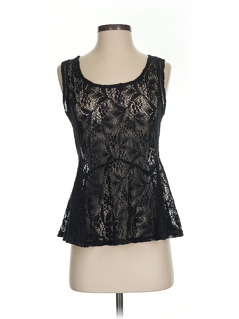 Pre-owned Jessica Simpson Sleeveless Blouse In Black