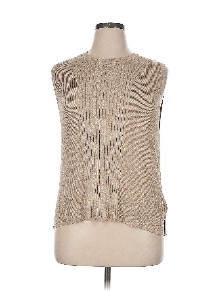 Pre-owned Unbranded Sweater Vest In Brown