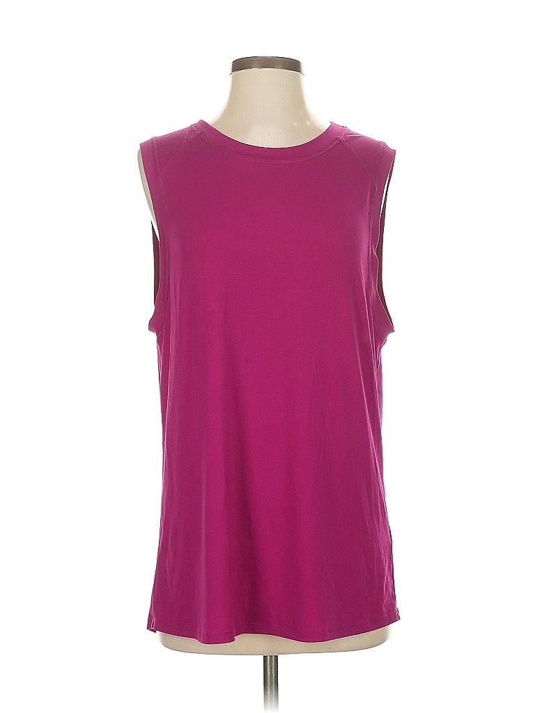 Pre-owned Fabletics Sleeveless T-shirt In Purple