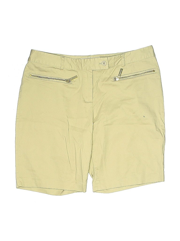Pre-owned Michael Michael Kors Khaki Shorts In Yellow
