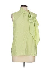 St. John Sleeveless Silk Top
