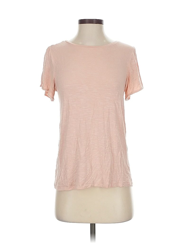 Pre-owned Ann Taylor Loft Outlet Short Sleeve T-shirt In Pink