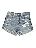 Aero 100% Cotton Blue Denim Shorts Size 8 - photo 1