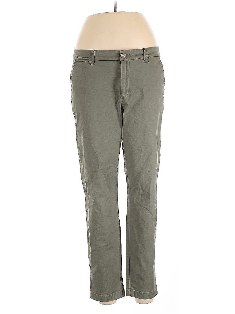Pre-owned Maison Jules Khaki Pant In Green
