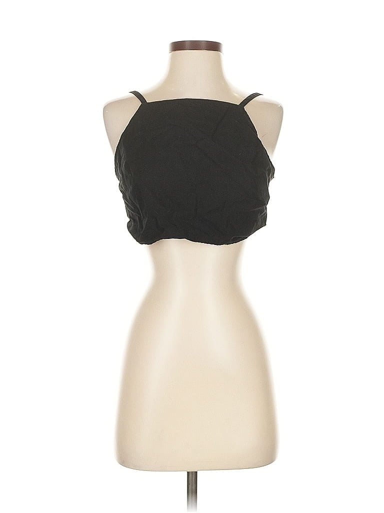Pre-owned Pull & Bear Tank Top Black Strapless Neckline Tops