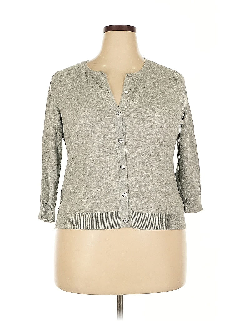 Pre-owned The Limited Cardigan Sweater In Gray
