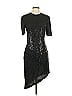 Scala 100% Silk Silver Cocktail Dress Size S - photo 1