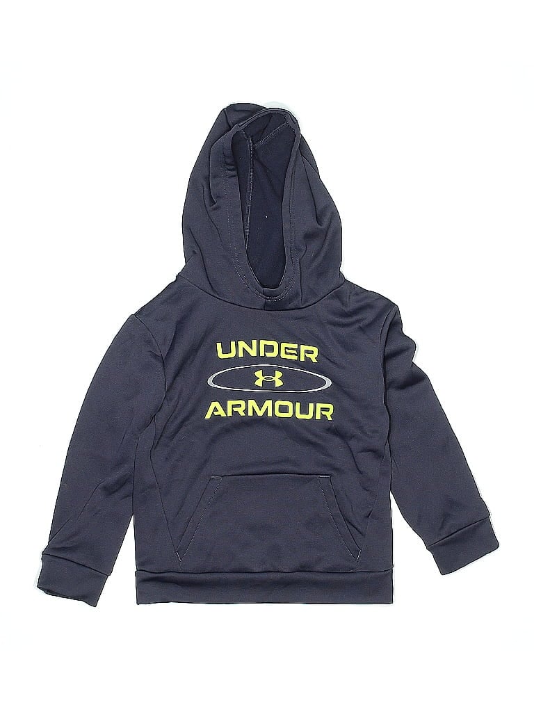 Pre-owned Under Armour Kids' Pullover Hoodie In Gray