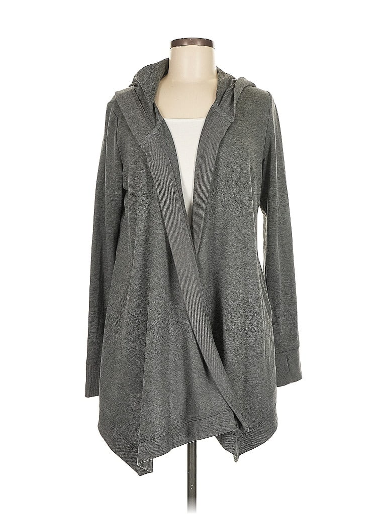 Pre-owned Ideology Cardigan Sweater In Gray