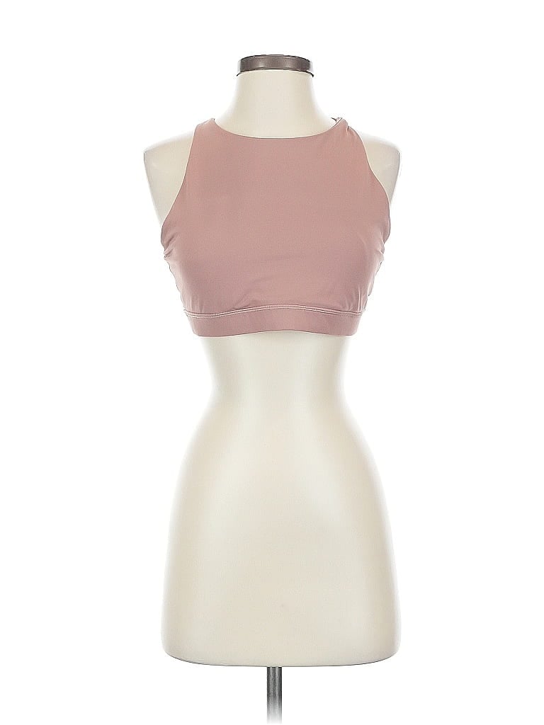 Pre-owned Lululemon Athletica Tank Top Pink Halter Neckline Tops