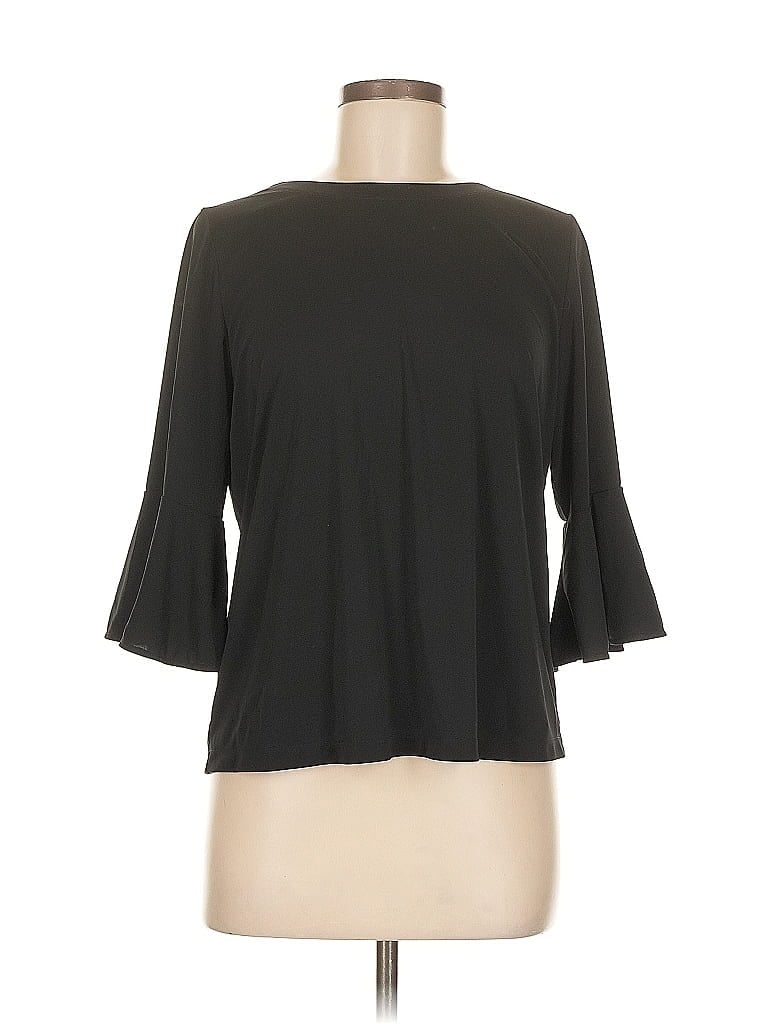 Click to view more detailed imagery on our partner's website Pre-owned Uniqlo 3/4 Sleeve T-shirt In Black