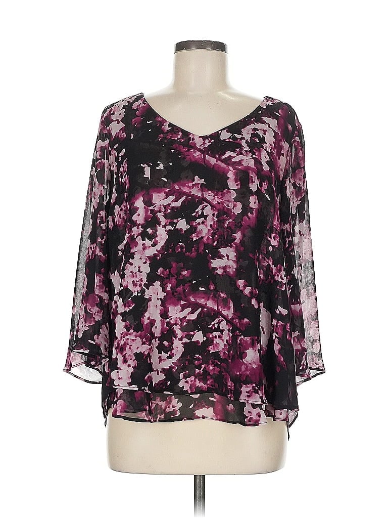 Click to view more detailed imagery on our partner's website Pre-owned Jennifer Lopez 3/4 Sleeve Blouse In Black