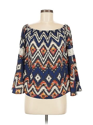 Blush 3/4 Sleeve Blouse (view 1)
