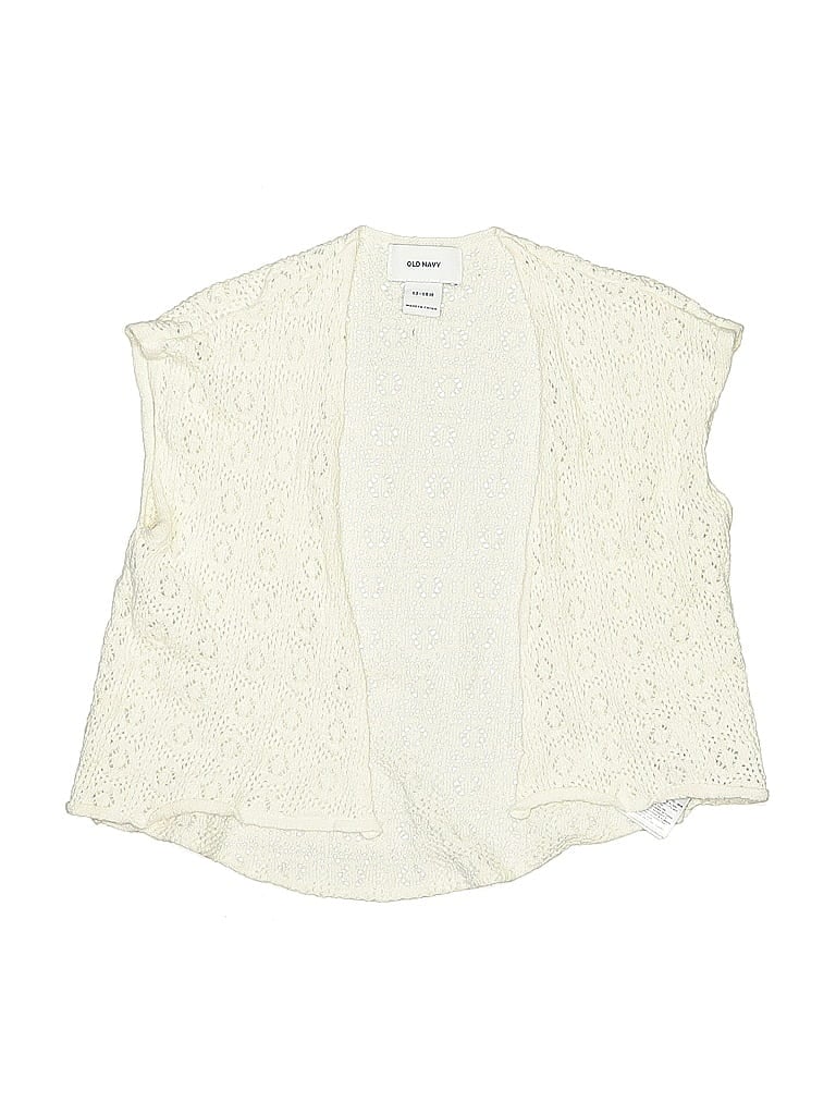 Pre-owned Old Navy Kids' Cardigan Sweater In White