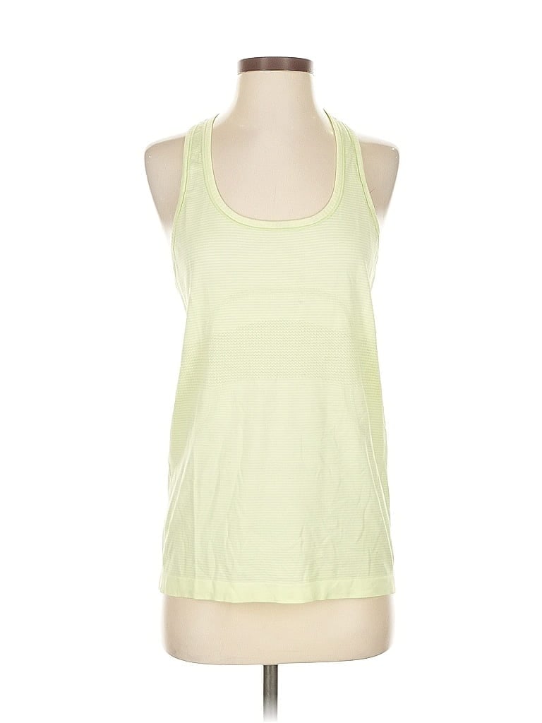Click to view more detailed imagery on our partner's website Pre-owned Lululemon Athletica Tank Top Green Halter Neckline Tops
