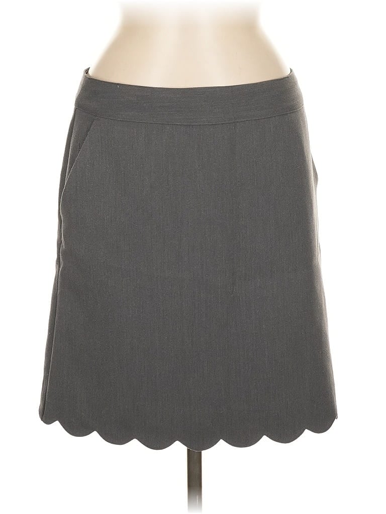 Pre-owned Ann Taylor Loft Formal Skirt In Gray
