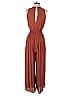DRA 100% Polyester Solid Brown Jumpsuit Size XS - photo 2